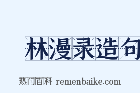 媿林漫录造句是什么意思的图片